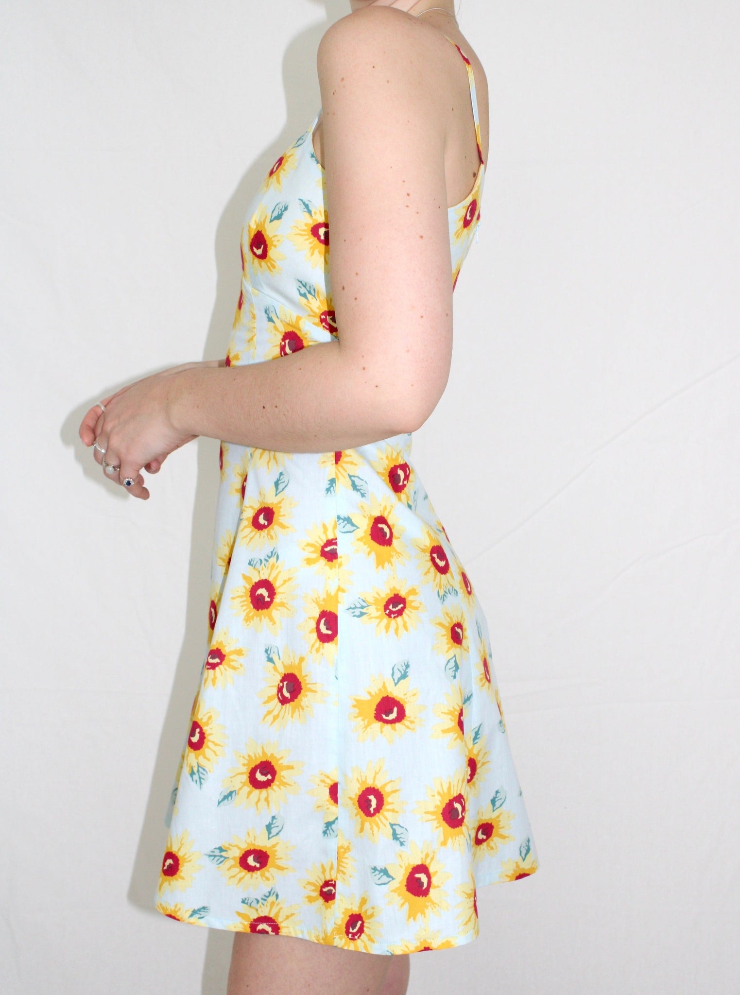 Sadie mini dress sunflower – Luci's Lemons